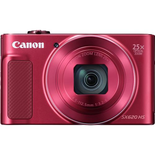 Canon PowerShot SX620 HS Digital Camera - Red - Hashtechguy