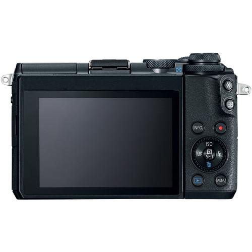 Canon EOS M6 Mirrorless Digital Camera with 15-45mm Lens - Black - Hashtechguy