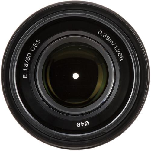 Sony E 50mm f/1.8 OSS Lens (Black/ Silver)