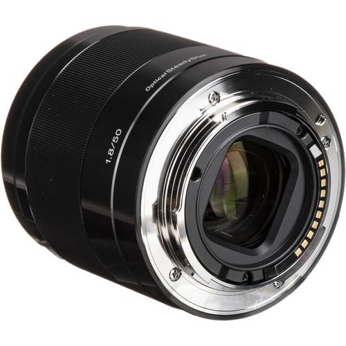 Sony E 50mm f/1.8 OSS Lens (Black/ Silver)