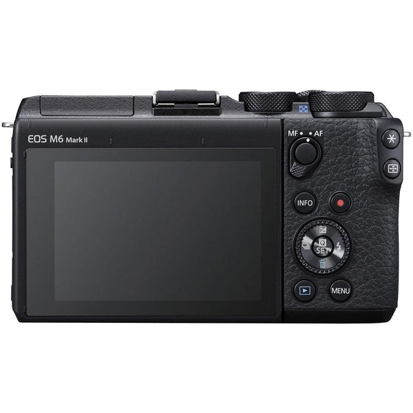 Canon EOS M6 Mark II Mirrorless Digital Camera with 15-45mm Lens - Black - Hashtechguy