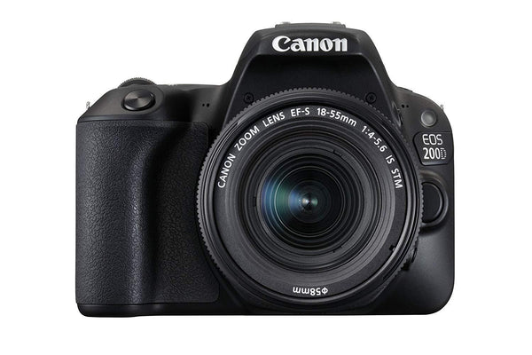 Canon 200D Mark II Kit Digital SLR Camera with EF-S 18 - 55 mm f/4-5.6 IS STM Lens - Black - Hashtechguy