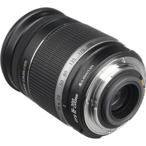 Canon EF-S 18-200mm f/3.5-5.6 IS Lens [Retail Packing] - Hashtechguy