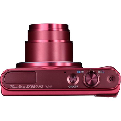 Canon PowerShot SX620 HS Digital Camera - Red - Hashtechguy