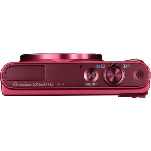 Canon PowerShot SX620 HS Digital Camera - Red - Hashtechguy