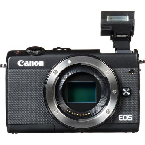 Canon EOS M100 Mirrorless Digital Camera with 15-45mm Lens - Black - Hashtechguy