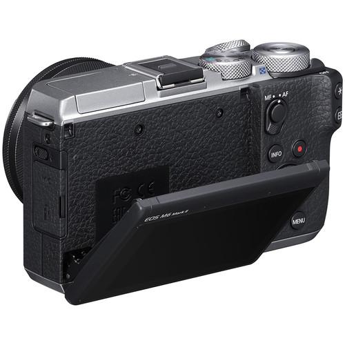Canon EOS M6 Mark II Mirrorless Digital Camera with 15-45mm Lens - Silver - Hashtechguy