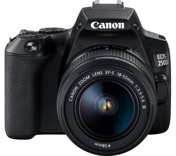 Canon EOS 250D DSLR Camera with EF-S 18-55 mm f/3.5-5.6 III Lens