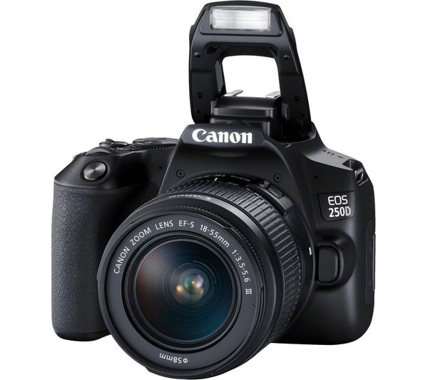 Canon EOS 250D DSLR Camera with EF-S 18-55 mm f/3.5-5.6 III Lens