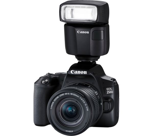Canon EOS 250D DSLR Camera with EF-S 18-55 mm f/3.5-5.6 III Lens