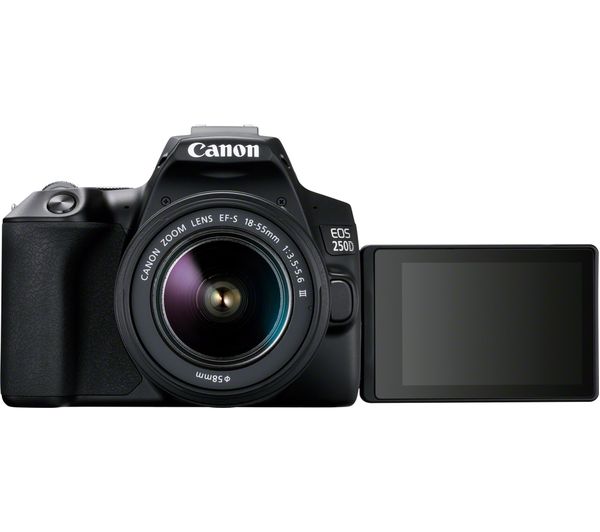 Canon EOS 250D DSLR Camera with EF-S 18-55 mm f/3.5-5.6 III Lens