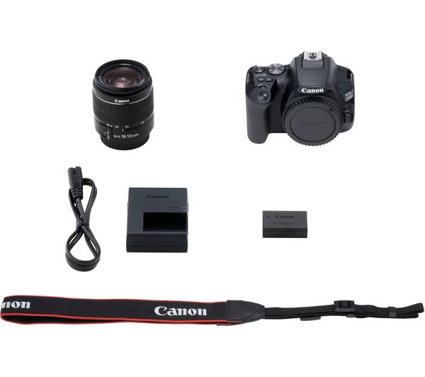 Canon EOS 250D DSLR Camera with EF-S 18-55 mm f/3.5-5.6 III Lens